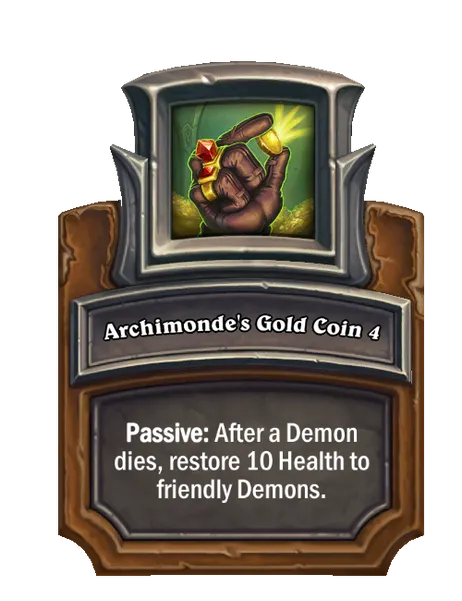 Archimonde's Gold Coin 4